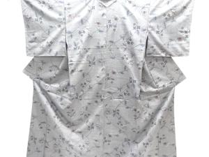 椿模様織り出し西陣伝承紬着物